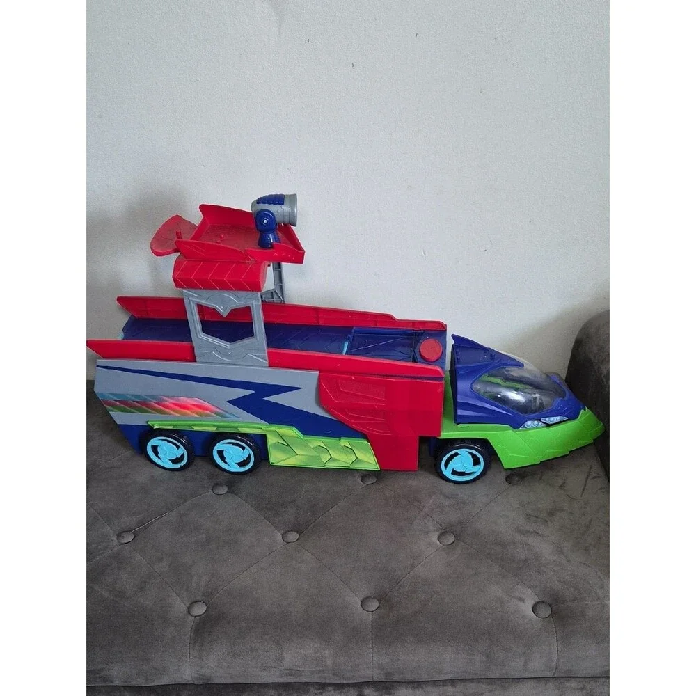 PJ MASKS Kids Multi-Color Activity Transport Toy Truck And Haul Blue, Green, Red